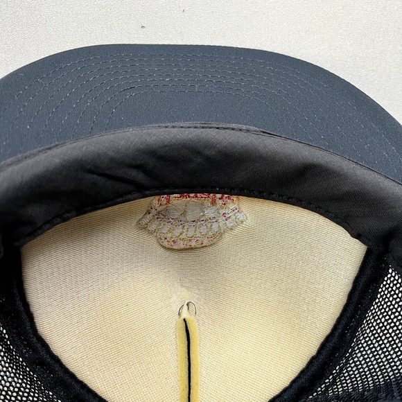 Vintage Bowling Hat Snapback Trucker Black Harrah's Cherokee Hotel Casino 90s - Picture 5 of 6